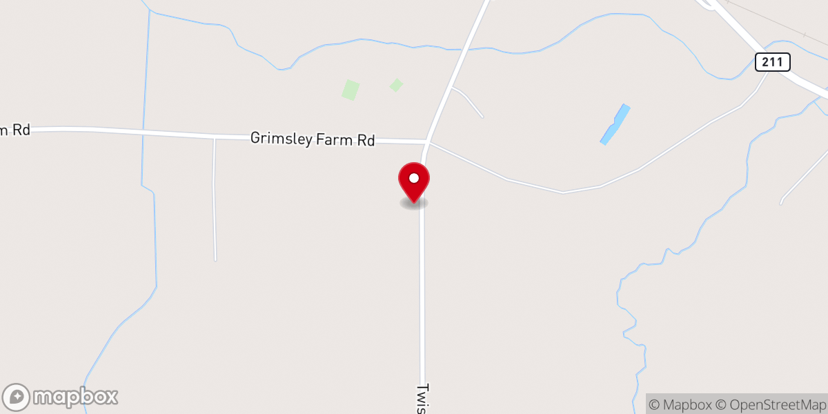 Map showing location of Abbottsburg PE Holiness Church