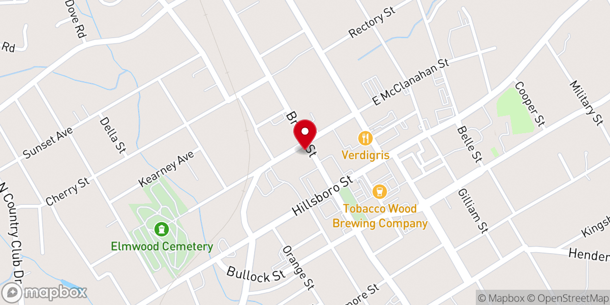 Map showing location of Emanuel Worship Center