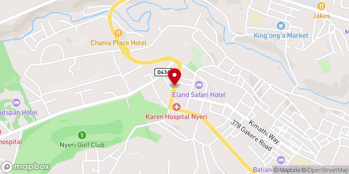 Map showing location of St Joseph Kangaita Catholic Parish