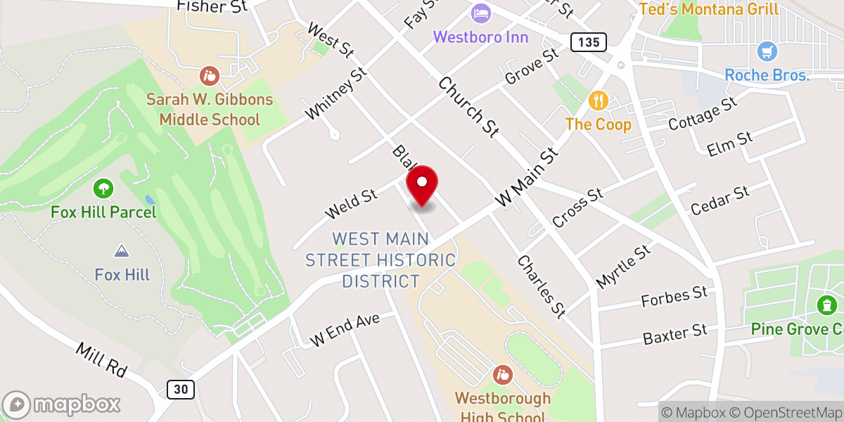Map showing location of St Stephen's Episcopal Church