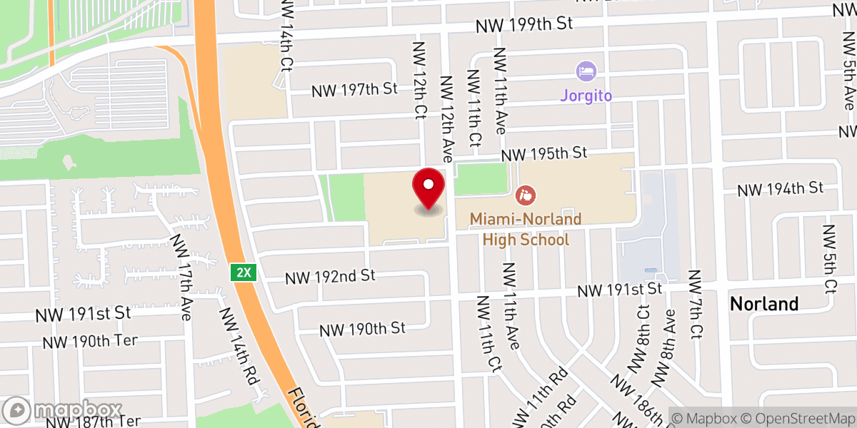 Map showing location of Community Christian Church (CCC)