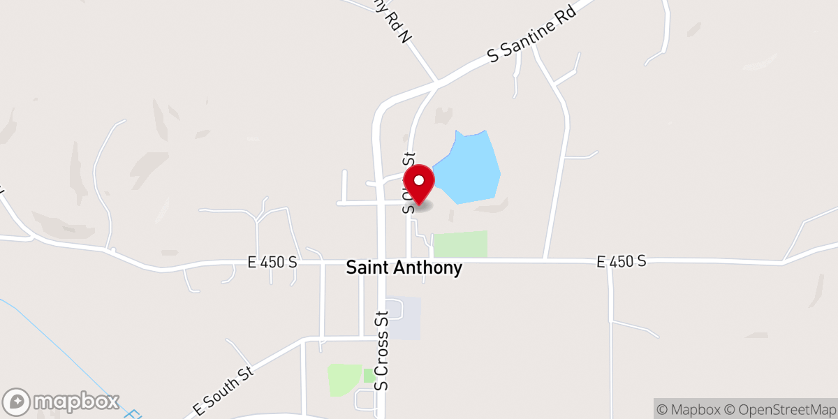 Map showing location of Divine Mercy Parish