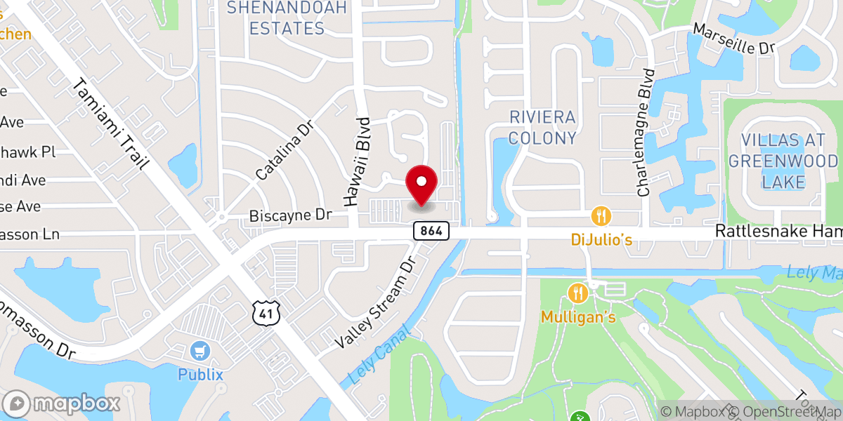 Map showing location of St. Peter the Apostle Catholic Church