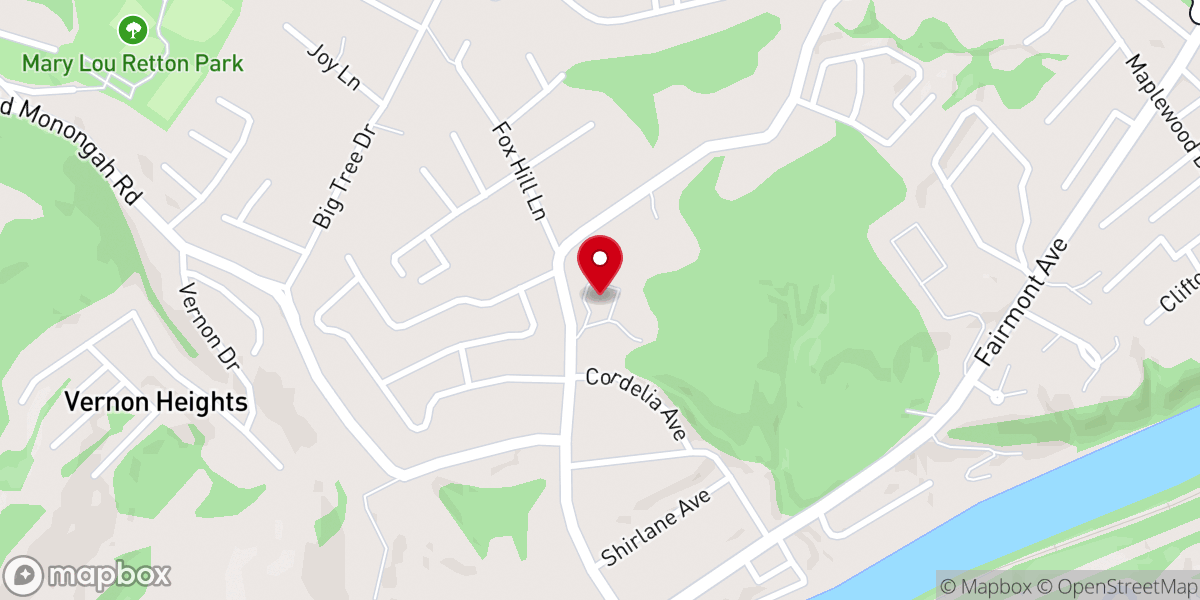 Map showing location of St Anthony Catholic Church