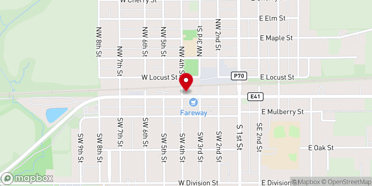 Map showing location of Water's Edge Community Church