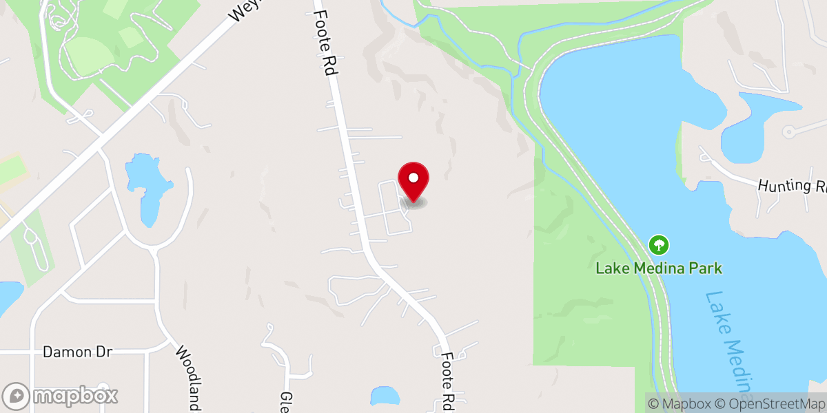 Map showing location of Medina United Methodist Church