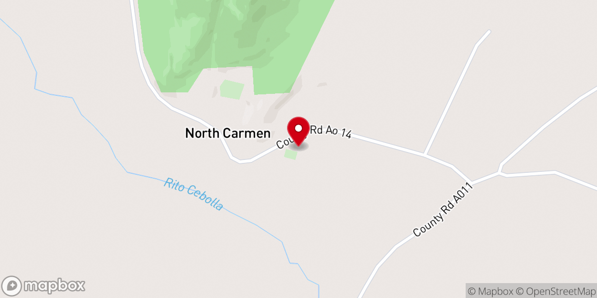 Map showing location of Our Lady of Mount Carmel Church