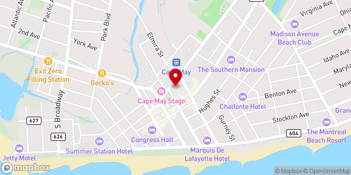 Map showing location of Our Lady Star of the Sea Parish Office