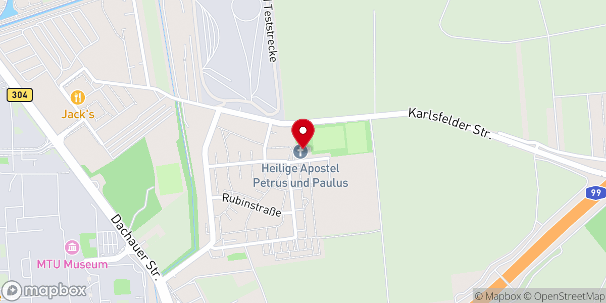 Map showing location of Ukrainische Orthodoxe Kirche - Gemeinde der Hl. Apostel Petrus und Paulus