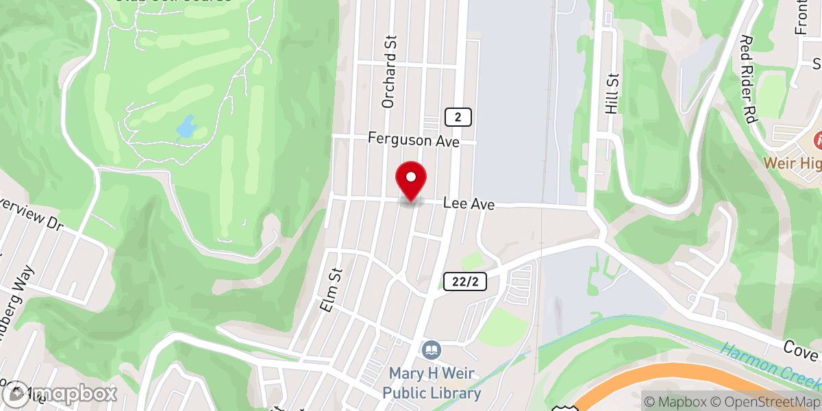 Map showing location of First United Methodist Church