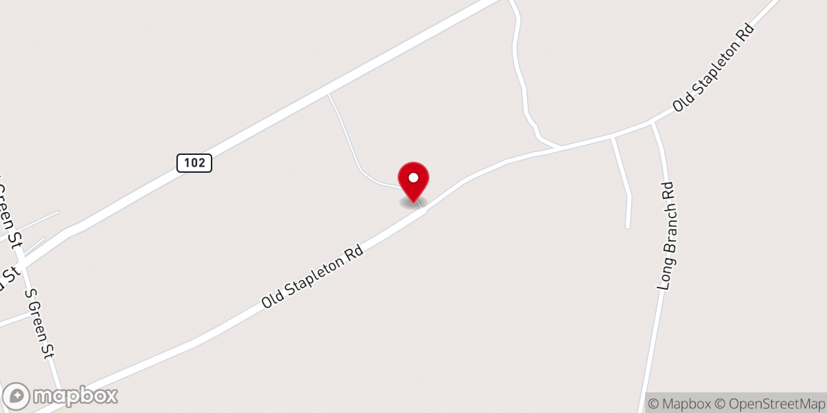 Map showing location of Avera Church