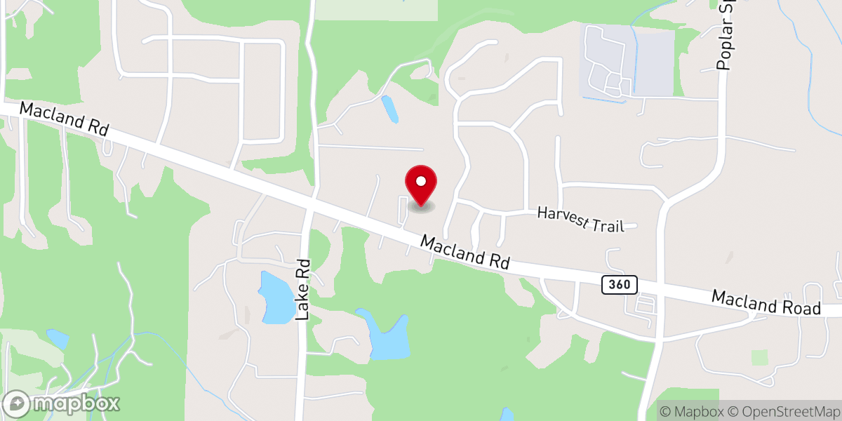 Map showing location of Mighty Fortress Lutheran Church