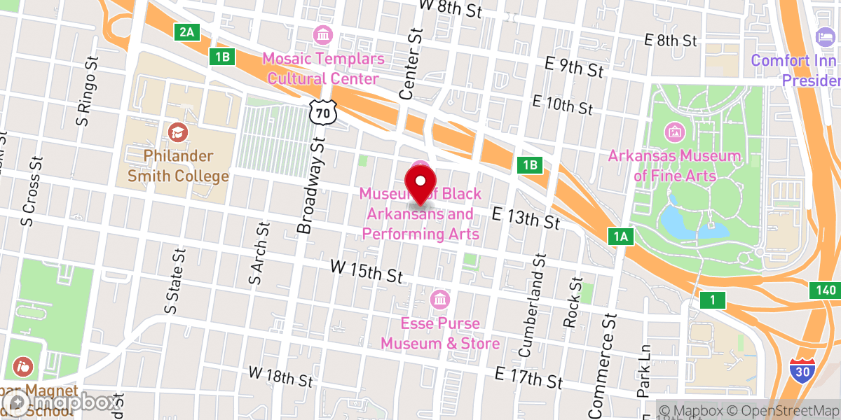 Map showing location of Rice Memorial Missionary Baptist Church Inc