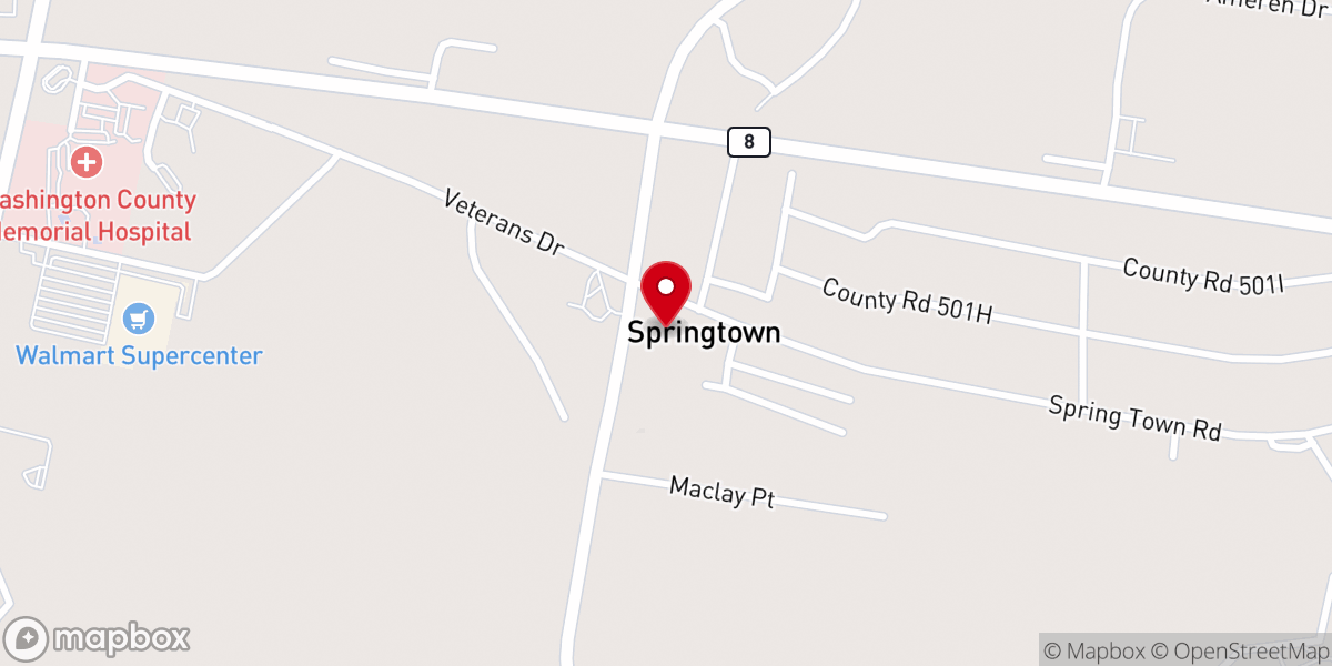 Map showing location of Covenant Grace
