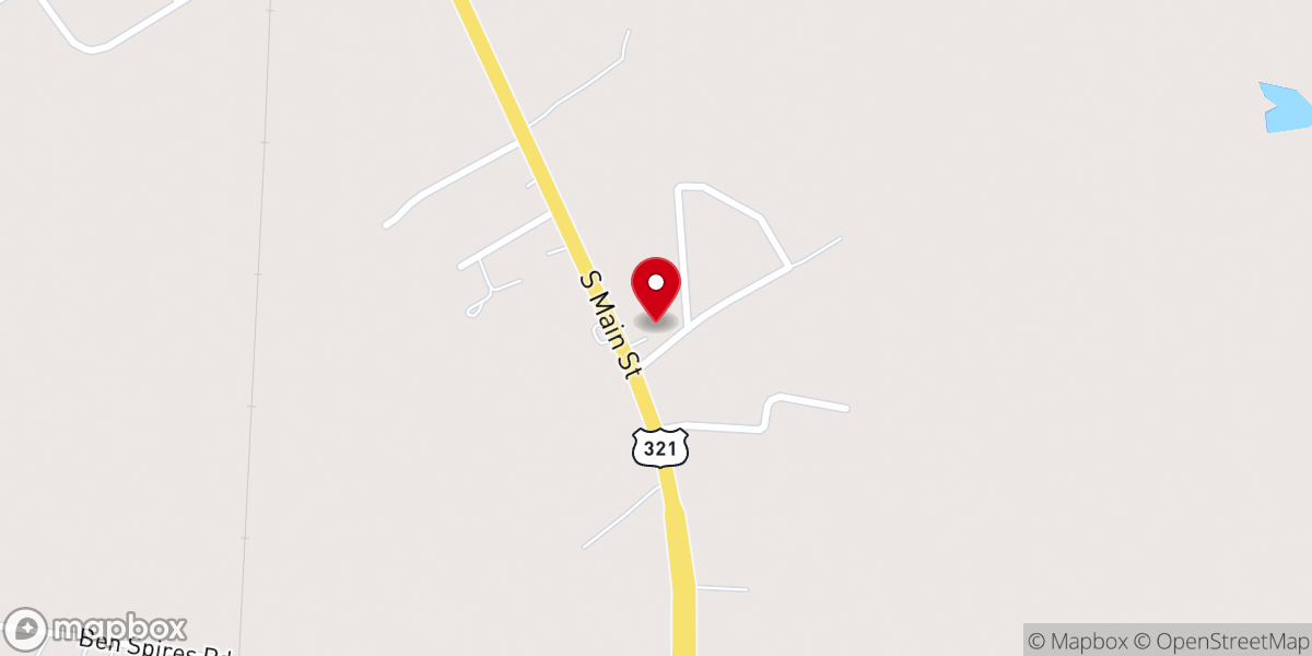 Map showing location of New Hope Worship Center