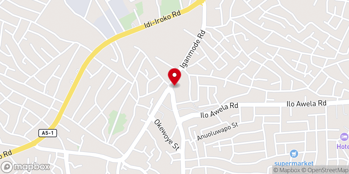 Map showing location of St. John's Anglican Church, Aparadija
