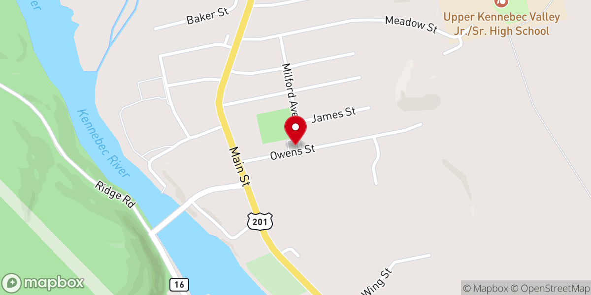 Map showing location of St Peter's Catholic Church