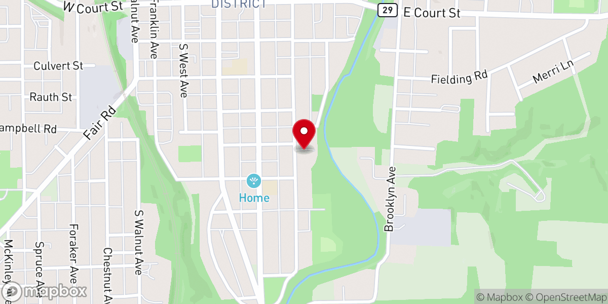 Map showing location of Christian Faith Baptist Church