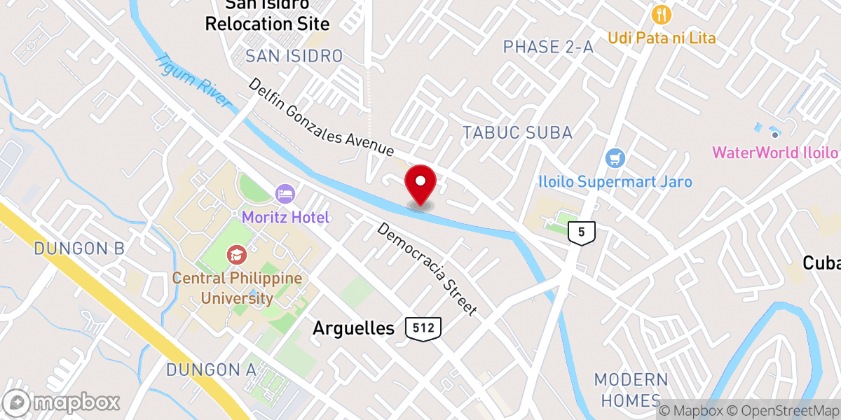 Map showing location of Fundamental Baptist Church (Jaro)