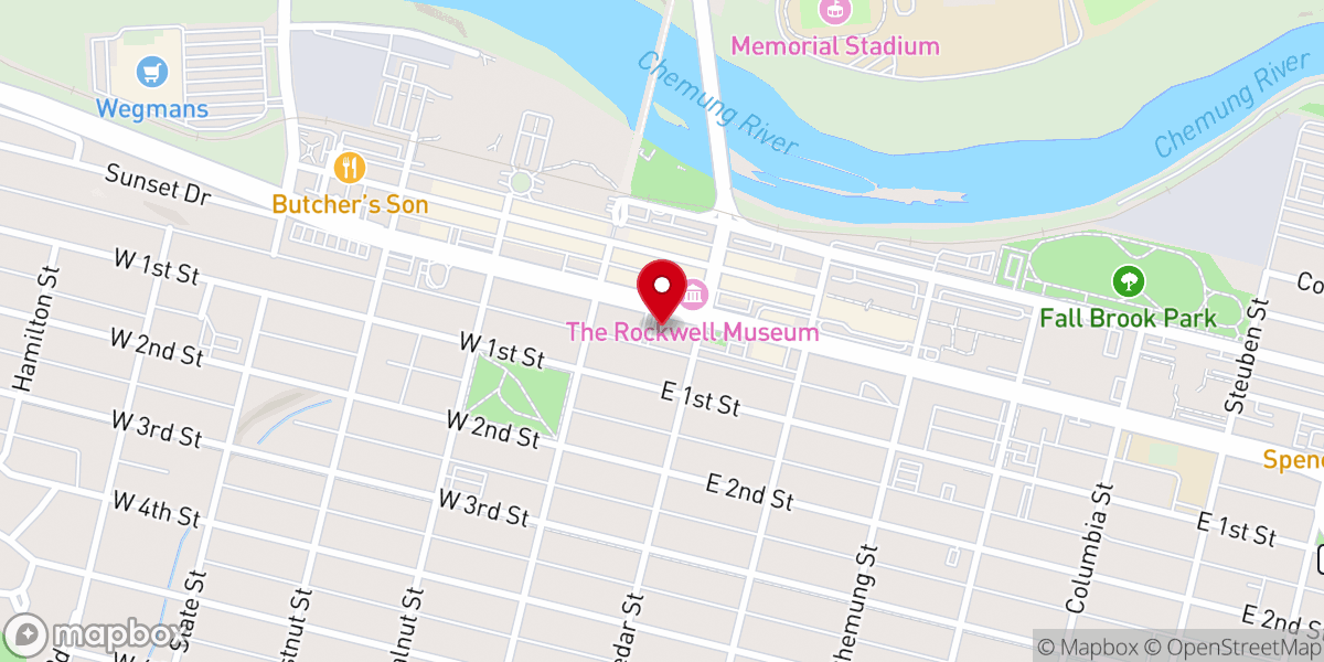 Map showing location of The Salvation Army of Corning, NY