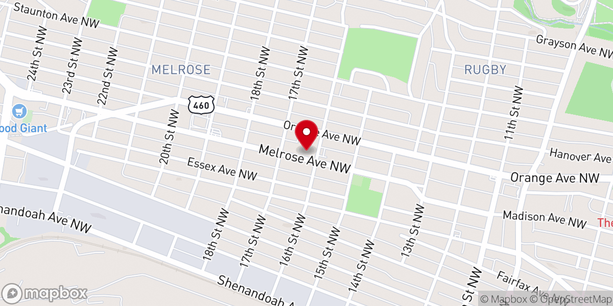 Map showing location of First Wesleyan Methodist Church