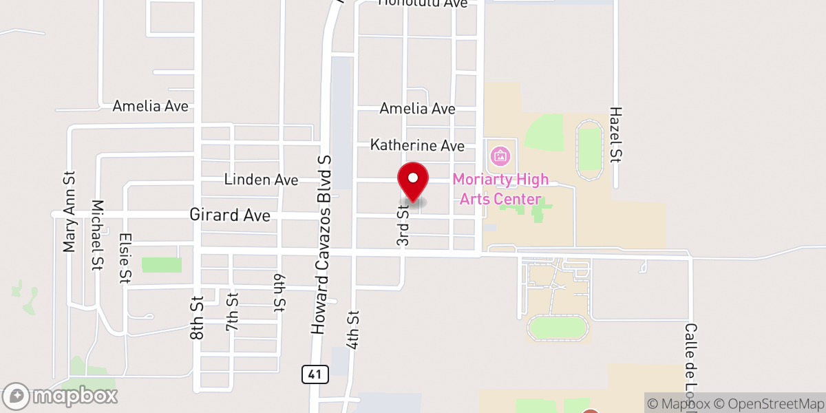 Map showing location of Our Lady of Mount Carmel/Main Church of Estancia Valley Catholic Parish