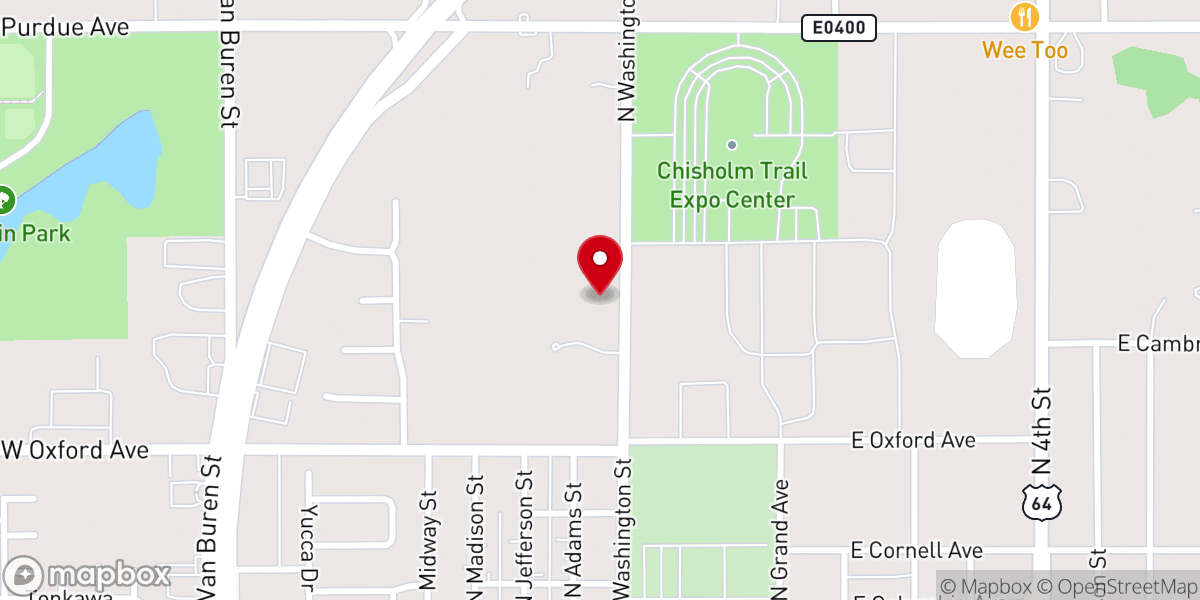 Map showing location of Baptist Country Church