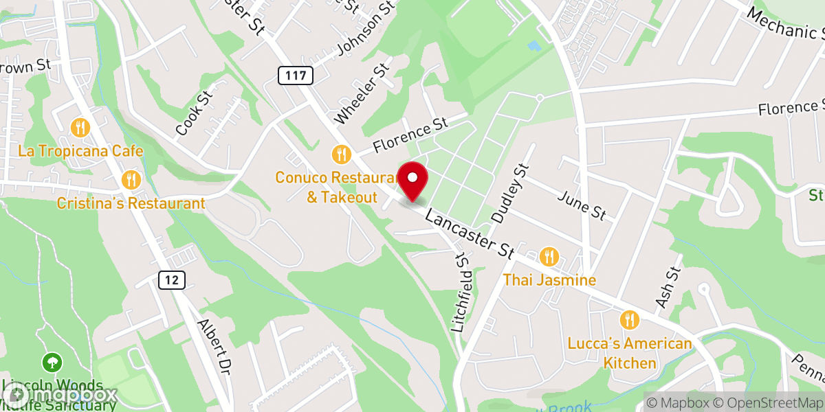Map showing location of Saint Leo’s Catholic Church