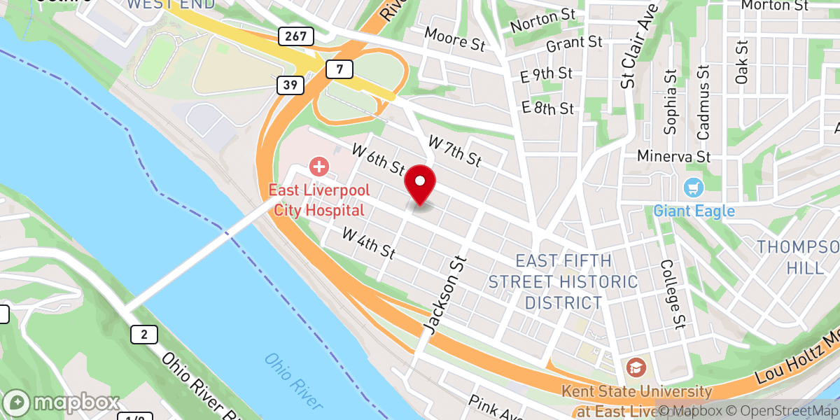 Map showing location of Holy Trinity Roman Catholic Parish & Office