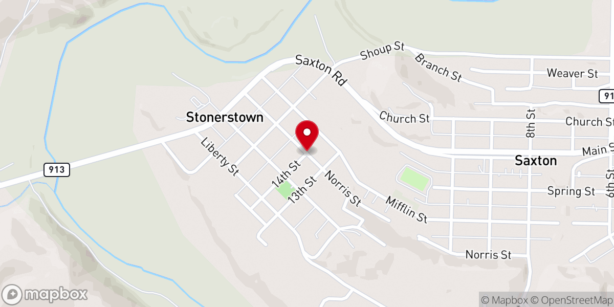 Map showing location of Stonerstown Church of Brethren