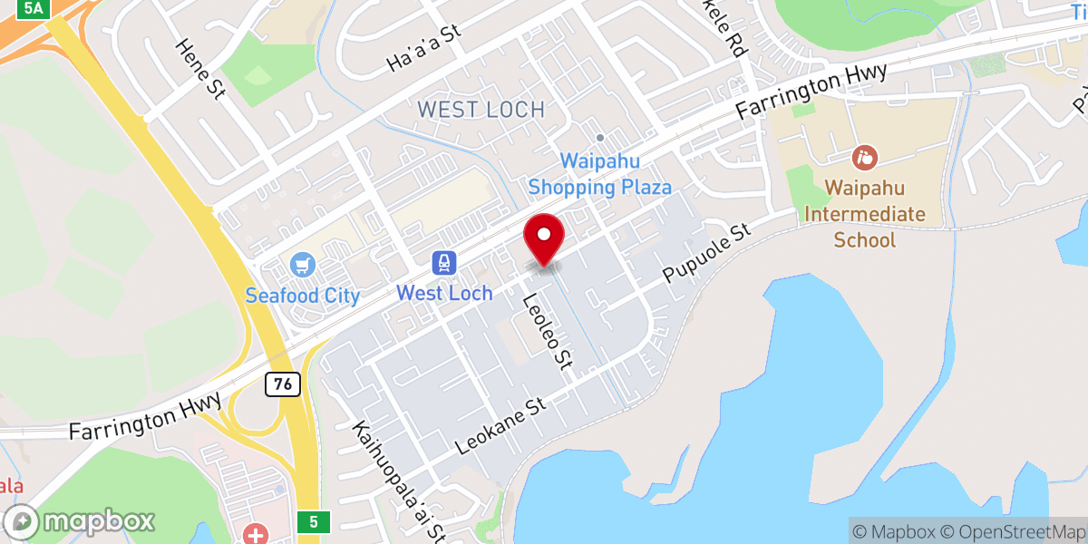 Map showing location of New Hope Kapolei