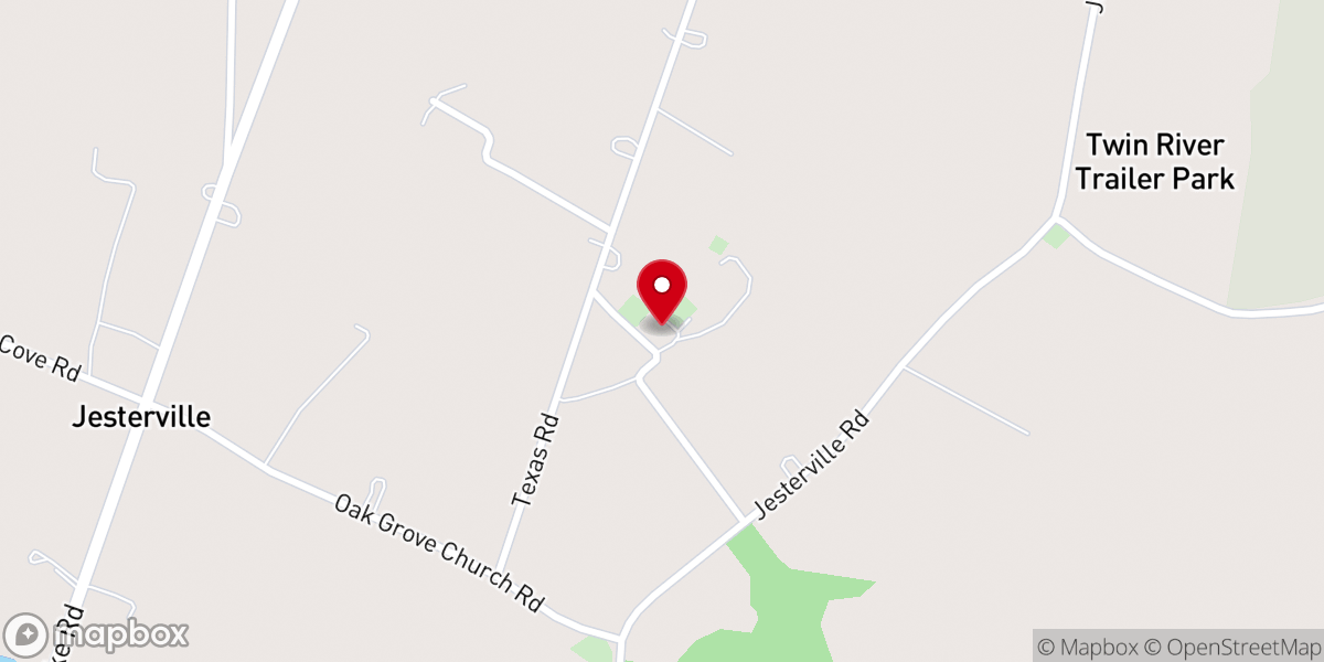 Map showing location of Elsey United Methodist Church