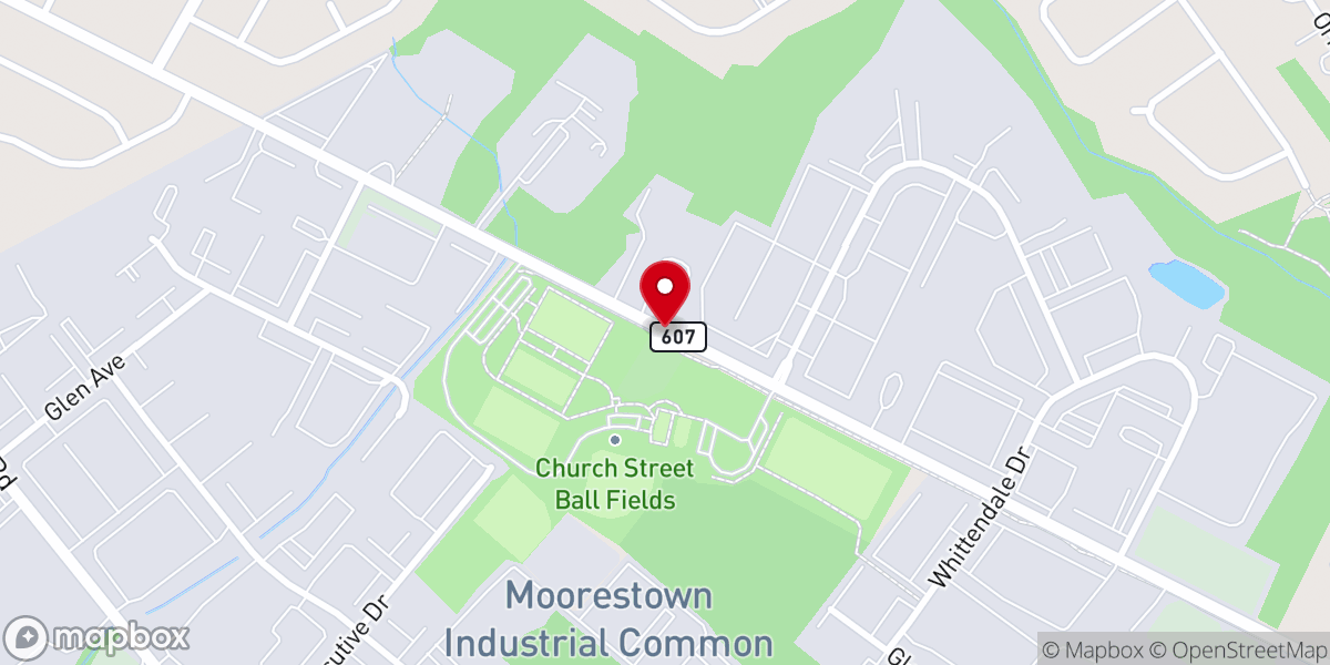 Map showing location of Wesley Bishop Turf Fields