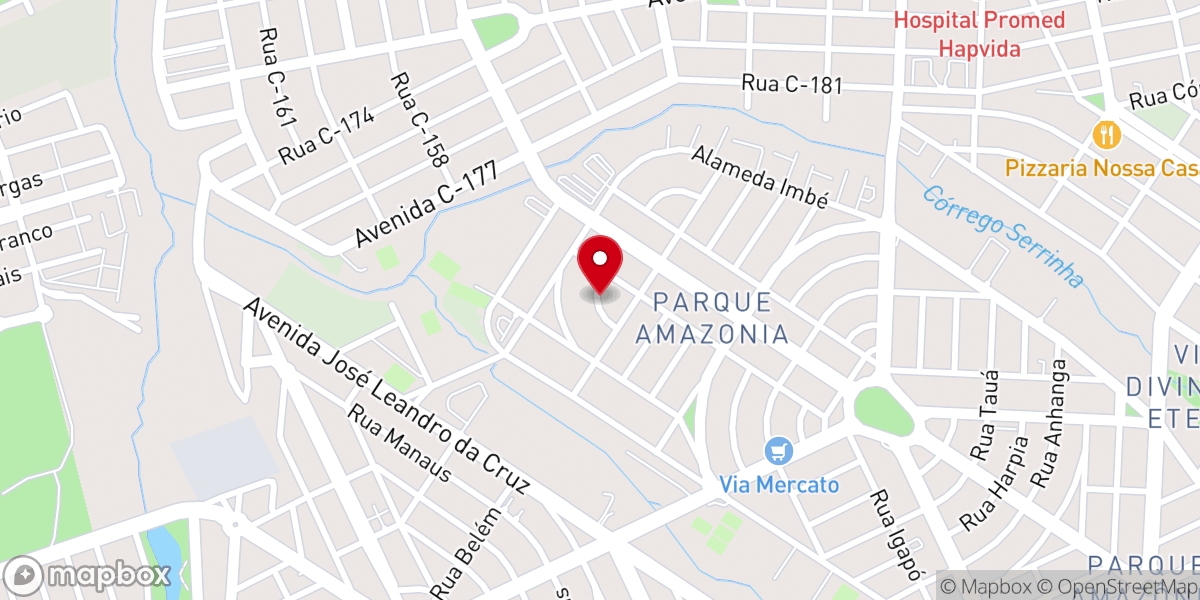 Map showing location of Igreja Batista da Lagoinha Goiânia