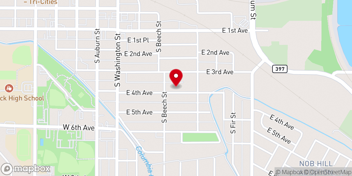 Map showing location of Church of Christ