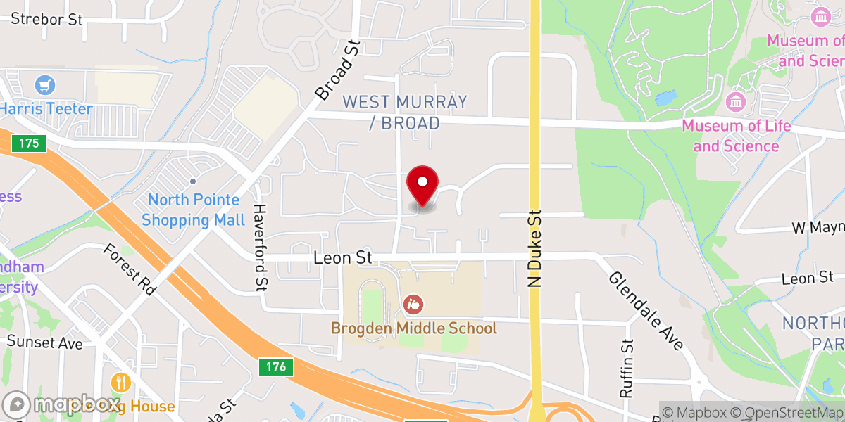 Map showing location of Greater Faith Holiness Church