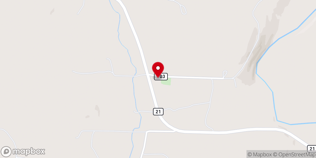 Map showing location of Farmer Community Center