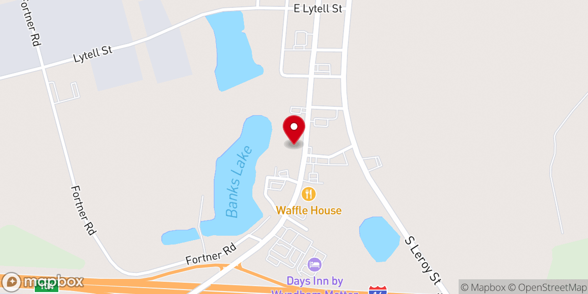 Map showing location of Holy Family Catholic Church