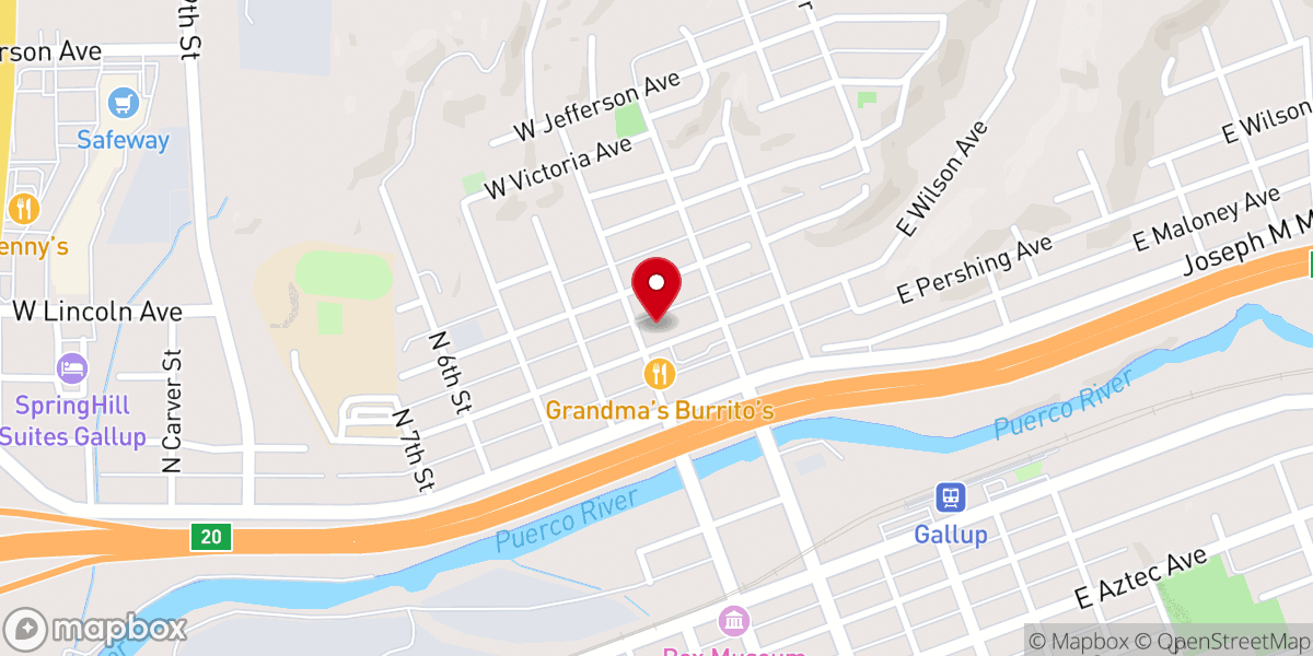 Map showing location of St. Francis of Assisi Catholic Church