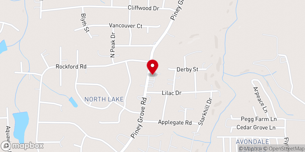 Map showing location of Pine Grove Methodist Church