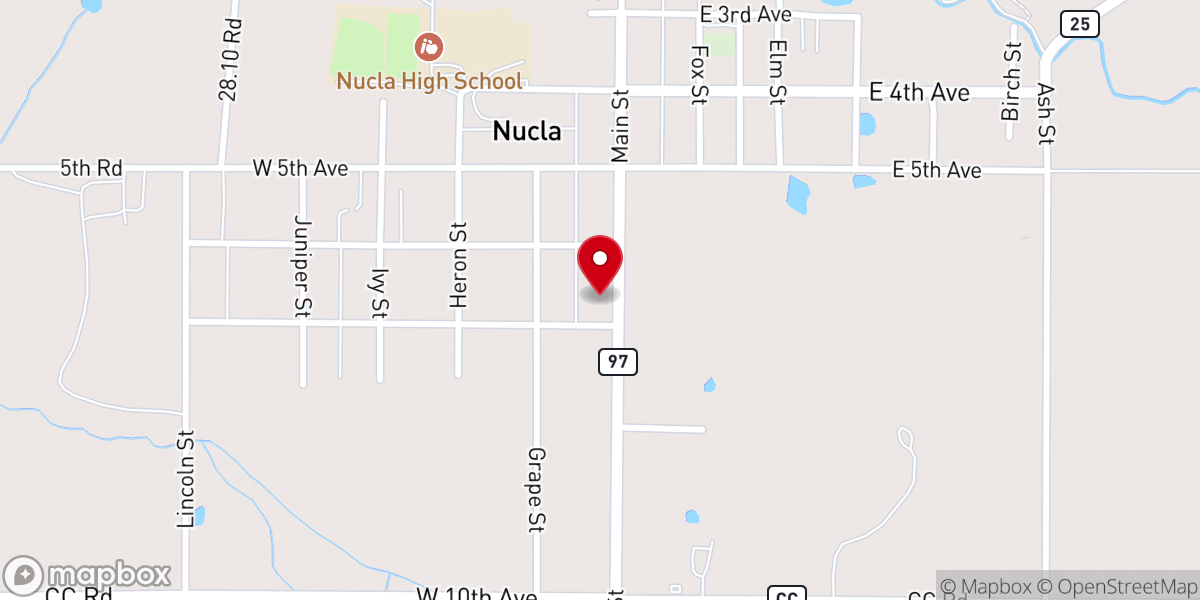 Map showing location of Parish House