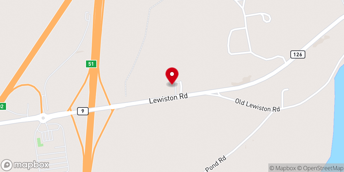 Map showing location of Grace Community Chapel