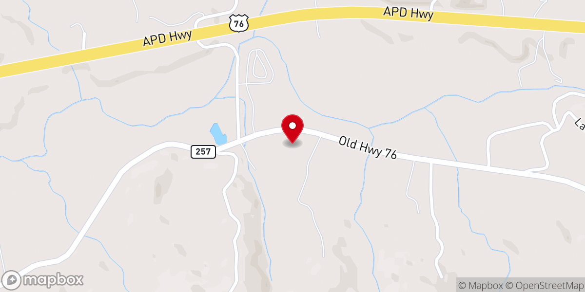 Map showing location of Hemp Church