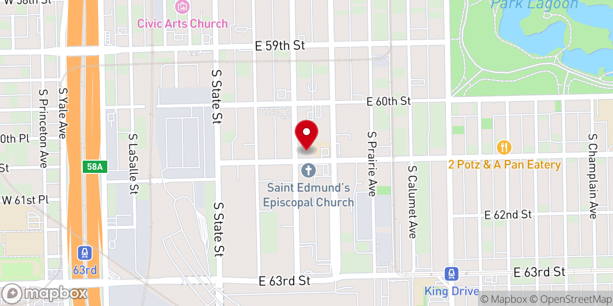 Map showing location of Saint Anselm Catholic Church