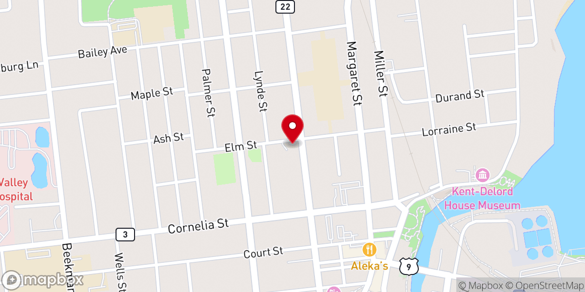 Map showing location of New Jerusalem Baptist Church
