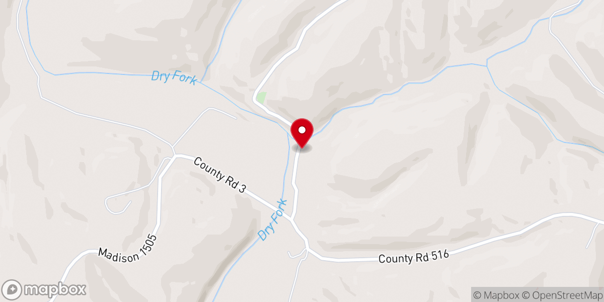 Map showing location of White Oak Church