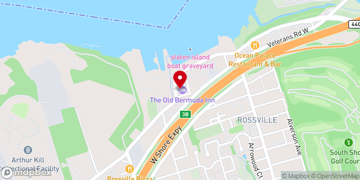 Map showing location of The Historic Old Bermuda Inn