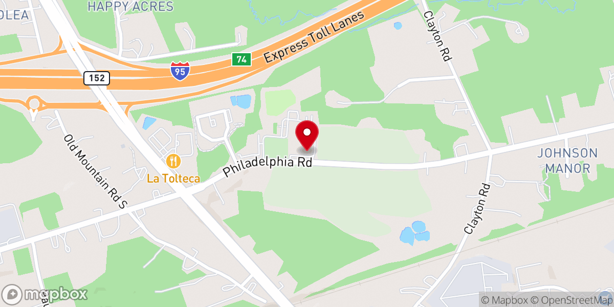 Map showing location of Trinity Lutheran Church