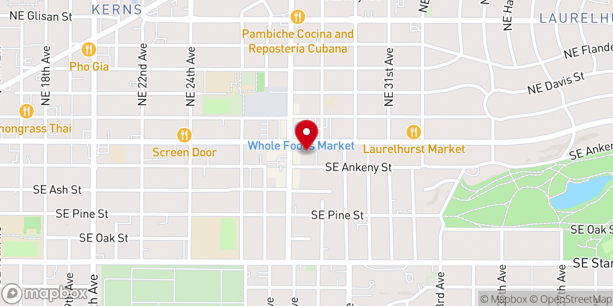 Map showing location of Archdiocese of Portland in Oregon