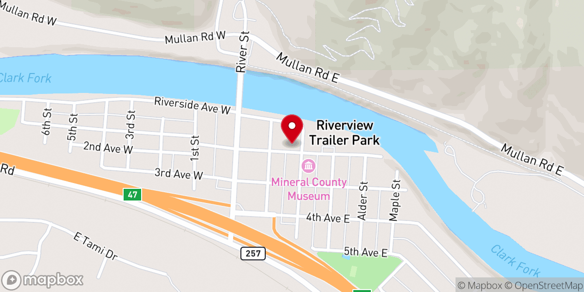 Map showing location of Mary Queen of Heaven Catholic